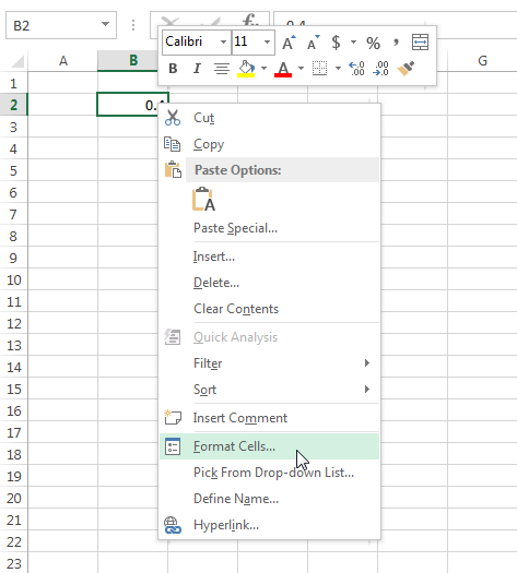 Format Excel Cells Excel Tutorial