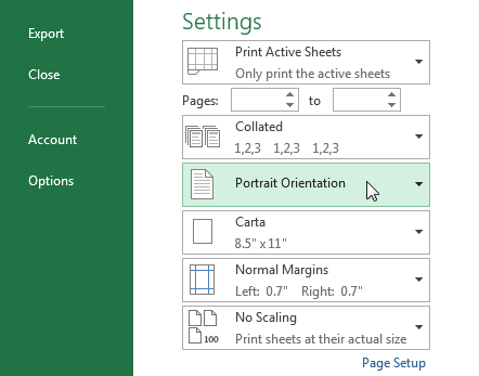 How to print an Excel file horizontally - Excel Tutorial for Excel 2013